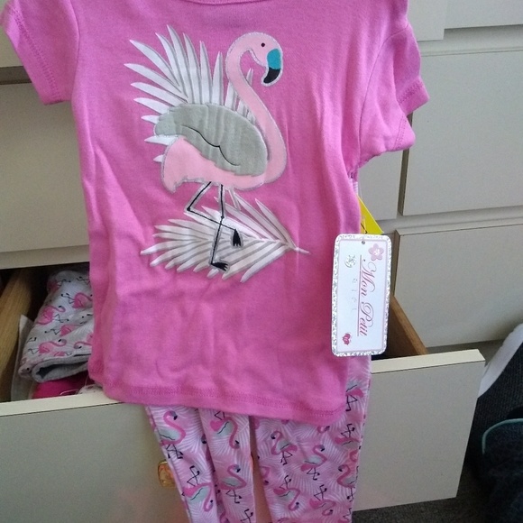 2 peice Flamingo Pajamas - Picture 1 of 4